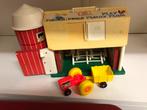 Vintage Fisher Price Boerderij met Tractor, Ophalen of Verzenden, Gebruikt, Speelset