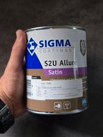 Sigma S2U allure Satin Ral 7043 1liter, Doe-het-zelf en Verbouw, Verf, Beits en Lak, Minder dan 5 liter, Ophalen of Verzenden