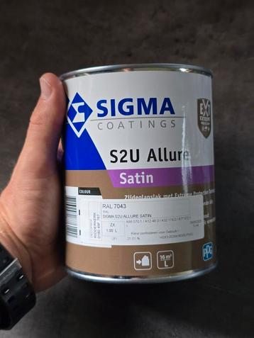Sigma S2U allure Satin Ral 7043 1liter beschikbaar voor biedingen