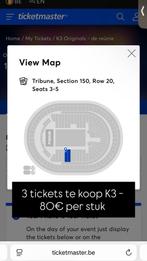 3 kaartjes K3 Originals, Tickets en Kaartjes, Twee personen