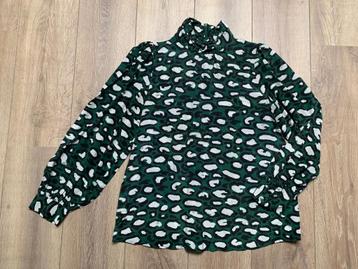 Essentiel Antwerp blouse print groen zwart wit 40/L beschikbaar voor biedingen