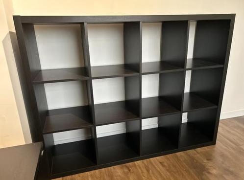 2x Kallax 12 vaks open kast vakkenkast 4x3 zwart Ikea, Huis en Inrichting, Kasten | Ladekasten, Gebruikt, 100 tot 150 cm, 100 tot 150 cm