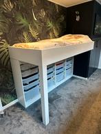 Halfhoogslaper kinder bed met (Lego) opbergruimte, Kinderen en Baby's, Kinderkamer | Stapelbedden en Hoogslapers, Ophalen, Gebruikt