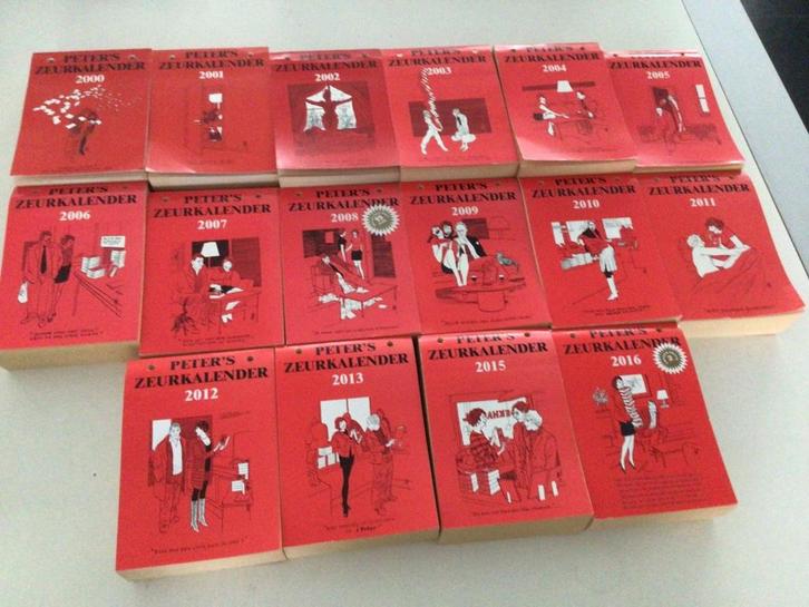 Peter van Straaten zeurkalenders, Boeken, Stripboeken, Gelezen, Complete serie of reeks, Ophalen of Verzenden