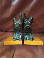 Vintage Boekensteunen Scottie Dogs Hout, Ophalen of Verzenden