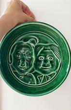 Vintage groen keramiek wanddeco-puddingvorm-aspic jaren 70, Antiek en Kunst, Antiek | Keramiek en Aardewerk, Ophalen of Verzenden