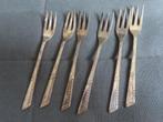 Gebaksvorkjes 6 stuks  uit de jaren 50, Antiek en Kunst, Ophalen of Verzenden