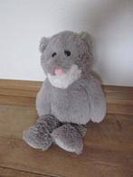 TY lichtgrijs-witte superzachte pluche poes knuffel Kit, Ophalen of Verzenden, Nieuw, Poes