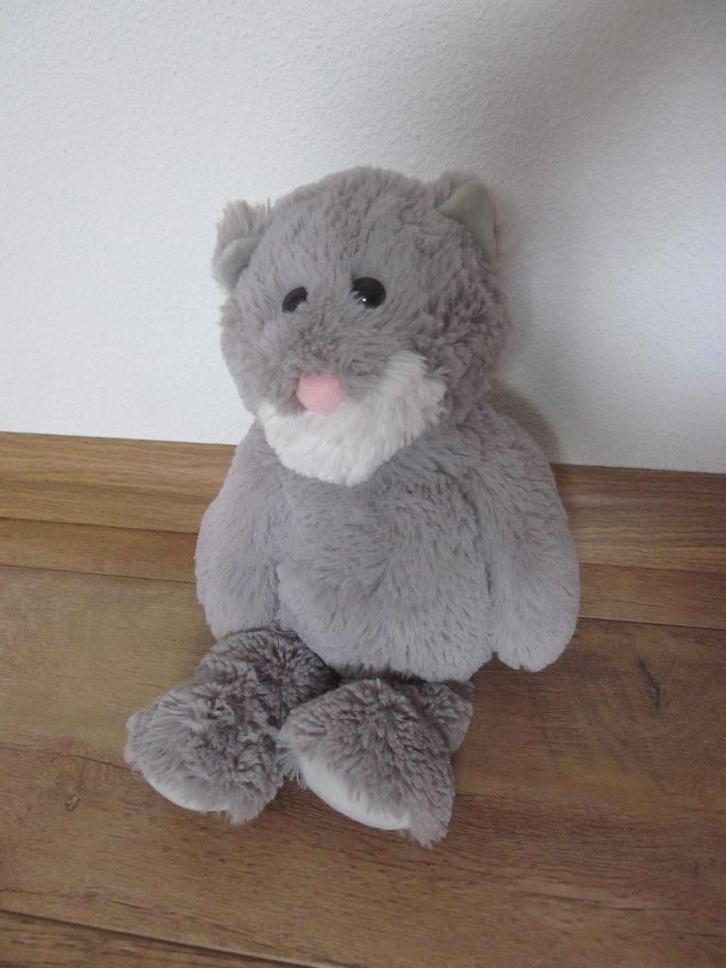 TY lichtgrijs-witte superzachte pluche poes knuffel Kit, Kinderen en Baby's, Speelgoed | Knuffels en Pluche, Nieuw, Poes, Ophalen of Verzenden