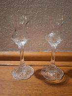 2x kristal kandelaar. Rosenthal., Ophalen of Verzenden, Overige materialen, Kandelaar, Minder dan 25 cm