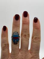 A579 Prachtige zilveren Zuni stijl ring maat 16,75, Ophalen of Verzenden, Kleiner dan 17, X, Met edelsteen