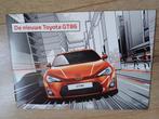 Toyota GT86 brochure, Boeken, Ophalen of Verzenden, Zo goed als nieuw, Toyota