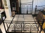 Mooi zwart metalen tweepersoons bed ter overname, Ophalen of Verzenden