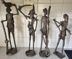 4x Afrikaanse Art beelden van brons, Ophalen