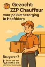 Gezocht: ZZP Chauffeur voor pakketbezorging in Hoofddorp, Starter, Overige niveaus, Geschikt als bijbaan, Freelance of Uitzendbasis