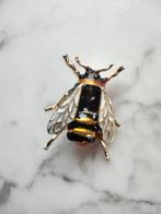 Vintage stijl emaille broche bij honingbij hommel, Verzenden, Nieuw, Overige materialen