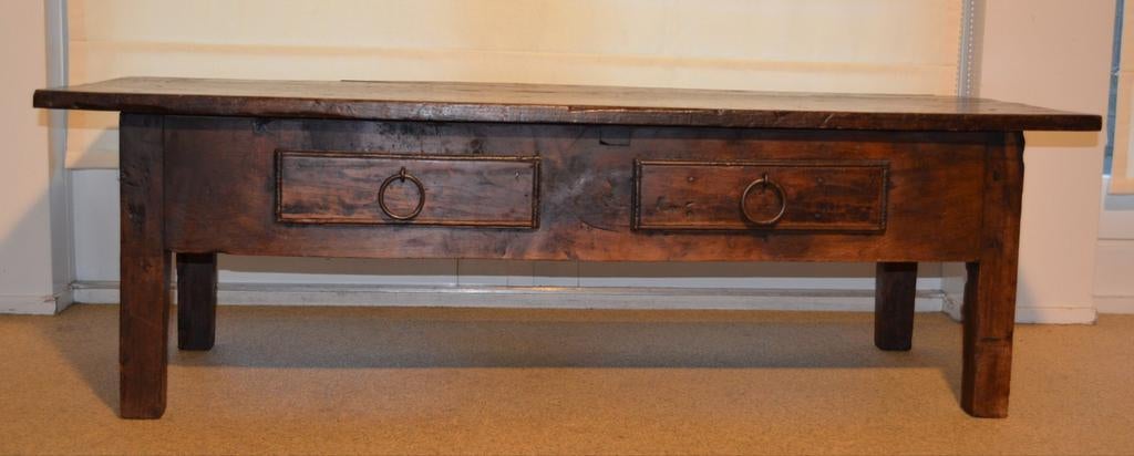 Antieke Spaanse Salontafel Kastanjehout, Antiek en Kunst, Antiek | Meubels | Tafels, Ophalen