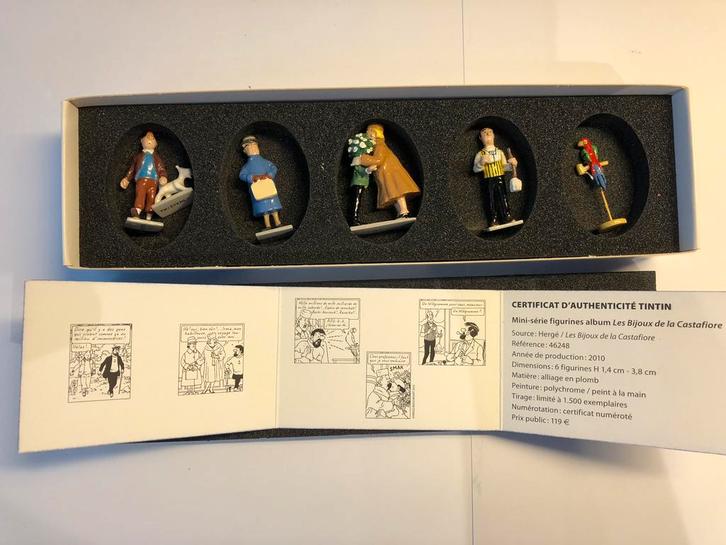Miniserie Les Bijoux de la Castafiore Pixi Tintin, Verzamelen, Stripfiguren, Zo goed als nieuw, Beeldje of Figuurtje, Kuifje, Ophalen of Verzenden