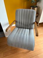 Grijze fauteuil, Ophalen, Gebruikt, Minder dan 75 cm, Stof