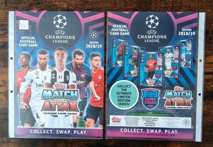 Champions League 2018/19...490 Cards, Verzamelen, Sportartikelen en Voetbal, Zo goed als nieuw, Spelerskaart, Buitenlandse clubs