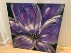 3D Schilderij - Paarse Bloem, Antiek en Kunst, Ophalen of Verzenden