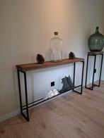 Industrial side-table/schoenenrek., Ophalen, Zo goed als nieuw, 25 tot 50 cm, Rechthoekig