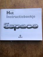 Instructieboekje Renault Espace 2001 Nieuwstaat, Ophalen of Verzenden