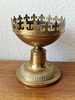 Prachtige zware koperen kandelaar (komt uit kerk), Ophalen of Verzenden, Koper of Brons