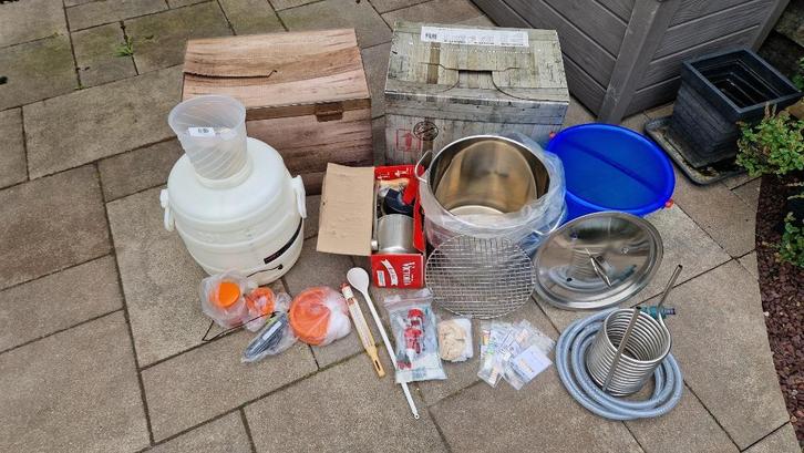 Eenvoudige maar goede bierbrouwset tot 15 L, Hobby en Vrije tijd, Overige Hobby en Vrije tijd, Gebruikt, Ophalen