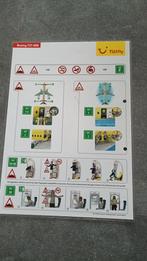 Safety Card TuiFly 737-800, Verzamelen, Luchtvaart en Vliegtuigspotten, Ophalen of Verzenden, Zo goed als nieuw, Kaart, Foto of Prent