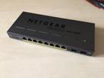 Netgear Prosafe 8 port Gigabit Smart PoE Fiber Switch, Computers en Software, Netwerk switches, Ophalen of Verzenden, Gebruikt