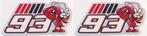Marc Márquez metallic sticker set #5, Motoren, Verzenden