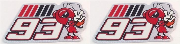 Marc Márquez metallic sticker set #5, Motoren, Accessoires | Stickers, Verzenden