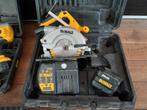 DeWalt Cirkelzaag 24V ~ 2x 24 Volt accu, Lader ~ Incl koffer, De Walt, Cirkelzaag, Ophalen of Verzenden, Zo goed als nieuw