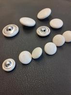 wit skai leer knopen, Hobby en Vrije tijd, Ophalen, Gebruikt, Knoop of Knopen
