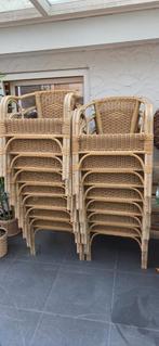 15 terrasstoelen, Tuin en Terras, Ophalen, Gebruikt, Kunststof, Stapelbaar