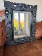 Zwarte Houten Spiegel - Wereldwinkel, Huis en Inrichting, Ophalen, Minder dan 50 cm, Gebruikt, Minder dan 100 cm