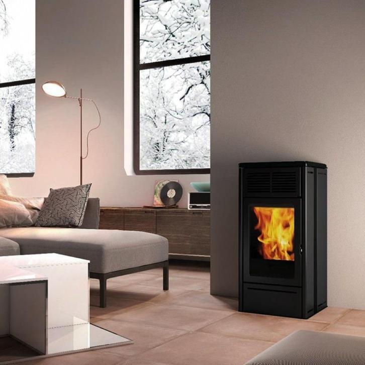 Pelletkachel Edilkamin Nara zwart, Huis en Inrichting, Woonaccessoires | Overige, Nieuw, Ophalen of Verzenden