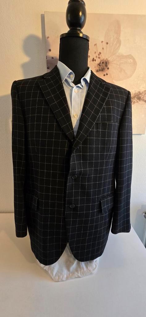 Stijn helsen wollen blazer zgan 54, Kleding | Heren, Kostuums en Colberts, Zo goed als nieuw, Maat 52/54 (L), Zwart, Ophalen of Verzenden