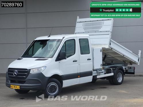 Mercedes Sprinter 514 CDI Open Laadbak met Kist Dubbel Cabin, Auto's, Bestelauto's, Bedrijf, Te koop, Airconditioning, Centrale vergrendeling