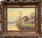 Johannes Cornelis van der Heijden Hollands landschap, Antiek en Kunst, Kunst | Schilderijen | Klassiek, Ophalen of Verzenden