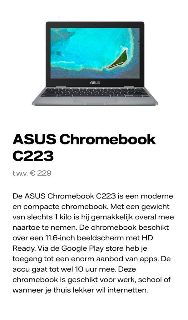 Acer Chromebook 223 - 11 inch - ChromeOS, Computers en Software, Chromebooks, Zo goed als nieuw, 11 inch, 4 GB of minder, 32 GB of minder