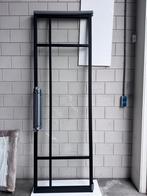 Stalen Taatsdeur zwart, Ophalen, 80 tot 100 cm, 215 cm of meer, Binnendeur