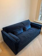 MADE 2-persoons slaapbank - Blauw Velvet - Zo Goed Als N, Huis en Inrichting, Banken | Bankstellen, Ophalen, 150 tot 200 cm, Tweepersoons