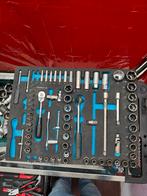 Zware Doppenset met Ratel - Garagegereedschap, Ophalen of Verzenden, Gebruikt