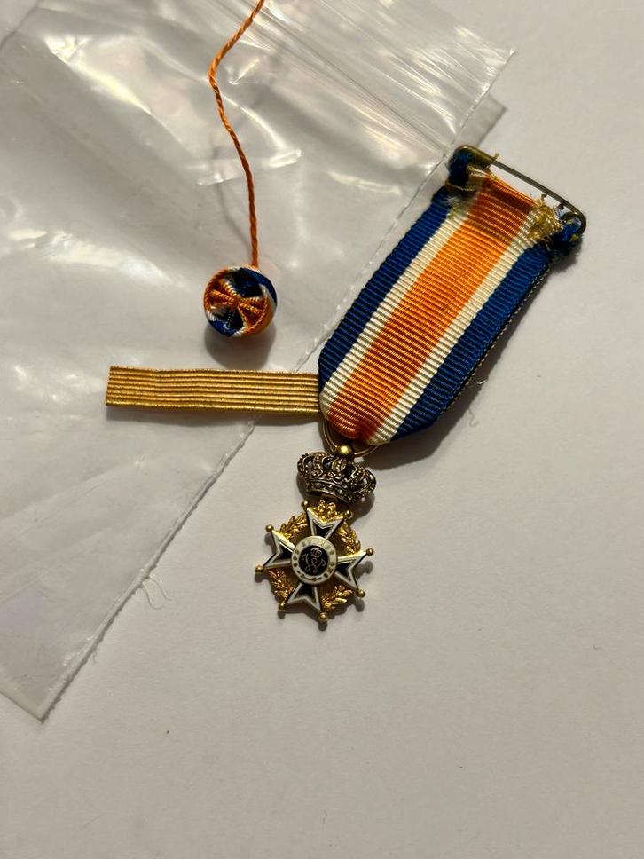 Miniatuur oranje nassau grootofficier/commandeur, Postzegels en Munten, Penningen en Medailles, Overige materialen, Ophalen of Verzenden