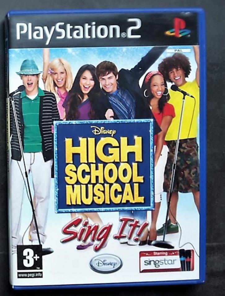 PS2 - High School Musical Sing it - Playstation 2 Zingen, Spelcomputers en Games, Games | Sony PlayStation 2, Zo goed als nieuw