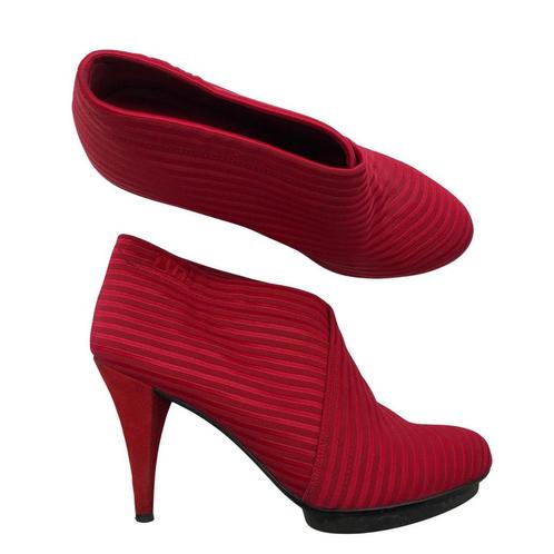 United nude Slip on fold pumps high BURGUNDY mt 41, Kleding | Dames, Schoenen, Zo goed als nieuw, Rood, Ophalen of Verzenden