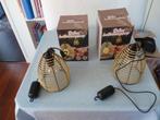 2 Leuke moderne buiten hanglamp, naturel rotan look, Nieuw, Tuin en Terras, Buitenverlichting, Overige materialen, Licht-donker-sensor