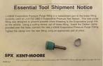 Kent-Moore J43648 J-43648 EVAP Pressure Purge, Gebruikt, Contact@kent-moore-tools.com, 28635 Mound Rd. Warren, US 48092, Kent-Moore Tools (SPX-Bosch)